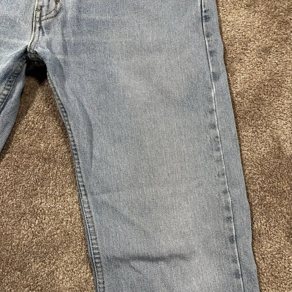 Levis 505 Jeans Mens 34x31 Light Wash Straight Fit Vintage Style USA